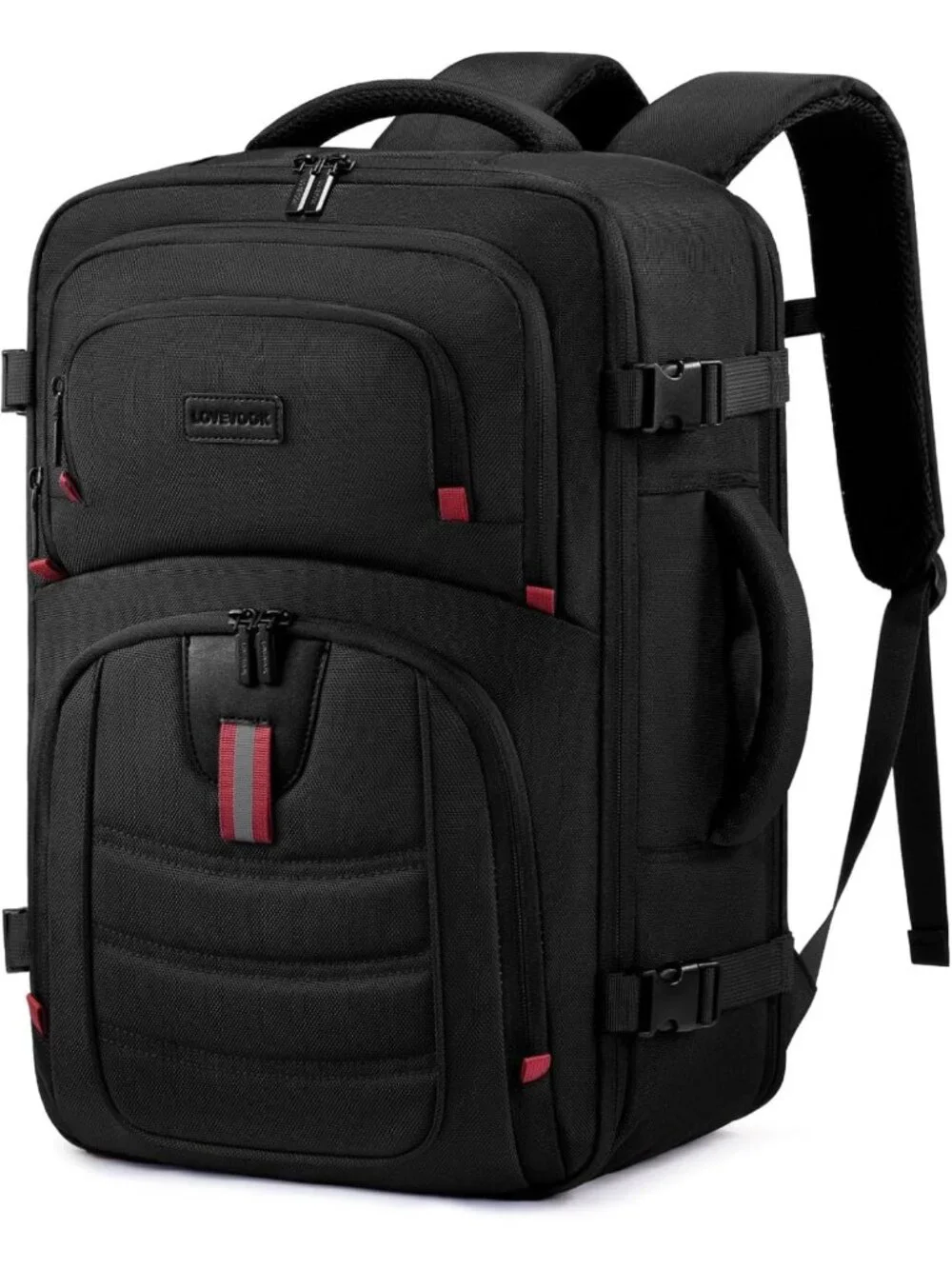 Spacious 40L Travel Backpack for Men, Airline Approved, Waterproof, Fits 17.3